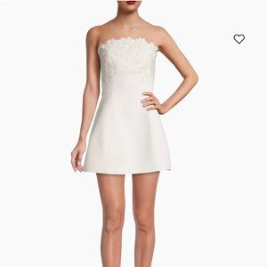 Sachin + Babi Alanna Embroidered Strapless Minidress Size 6
